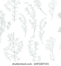 Patrón sin costuras de Vector floral. Abstractas, Fondo de pantalla y fondo con flores. 