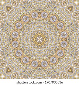Floral vector seamless pattern. Creative endless symmetrical motif. Wall mandala swatch. Royal contemporary seamless background design. Decor continuous pattern.