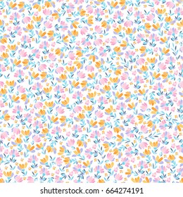 Floral vector seamless pattern with daisy, lilly, chrysanthemum graphic flowers of gold and lilac. For textile, design, book and diary covers, wallpapers, print, gift packaging and scrapbook