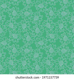 Floral vector seamless pattern design