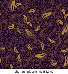 Floral Vector Seamless Pattern. Embroidery imitation, endless illustration. Can be used for wallpaper, website background, textile, greeting cards, wedding invitation, wrapping, book cover, printing