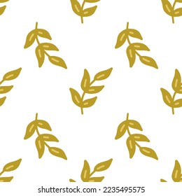 Floral Vector Seamless Pattern in Flat Style for Fabric, Wrapping Paper, Postcards, wallpaper.