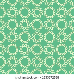 Floral vector seamless pattern for shirt, panties, tank top or swimsuit, underwear, bedding, blanket or pillow. Outline sketch flowers background. Doodle textile print. Fashion design for clothes.