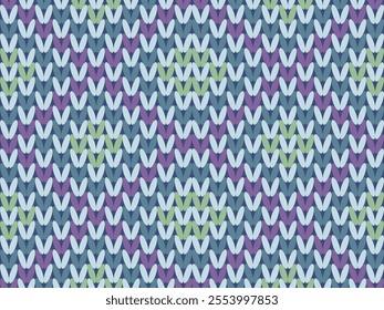 floral vector seamless pattern for vintage wallpaper design, Knitting background, knitting pattern