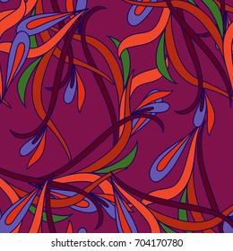 Floral vector seamless patterns