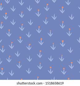 Floral Vector seamless repeat pattern perfect for baby girls or nursery products, Baby shower, stationary, wall paper and wall decals, cards, scrapbook, quilt and fabric backgrounds