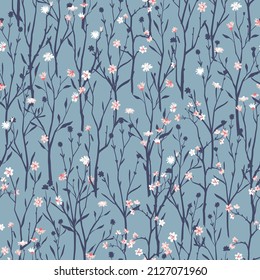 Floral vector seamless repeat pattern.
Plant all over print for textile, fashion,
fabric, wallpaper, stationary,
Blooming botanical motif. White an
pink flower texture.