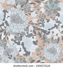 Floral Vector seamless repet pattern perfect for fabrics and textiles,home decor products, wall paper, gift wrap,packaging