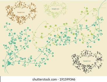 Floral vector set