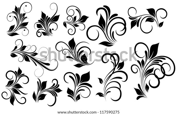 Floral Vectors Stock Vector (Royalty Free) 117590275