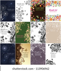 Floral vertical banners