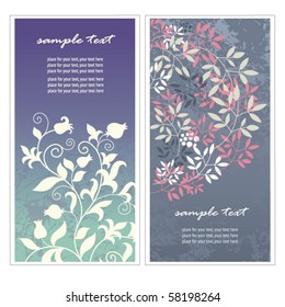 Vertikale Blumenbanner