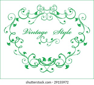 floral vignette