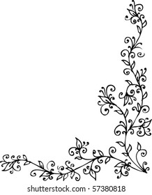 Floral vignette.