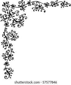 Floral vignette