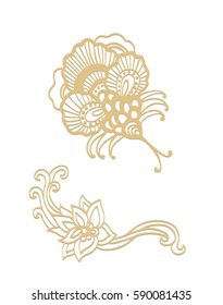Floral vignette
