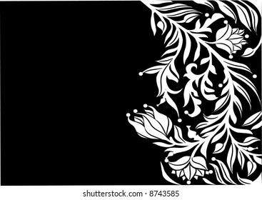 Floral vignette