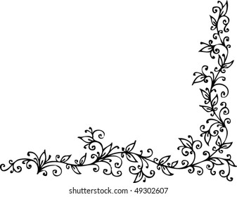 Floral vignette. Eau-forte.
