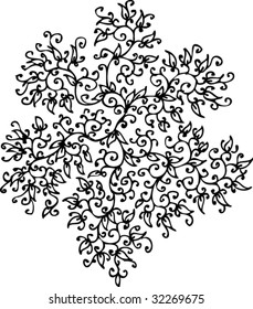 Floral vignette. Eau-forte illustration CLXXII.