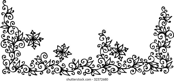 Floral vignette. Eau-forte illustration CLXXVII.