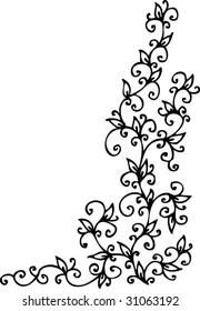 Floral vignette. Eau-forte illustration CX.