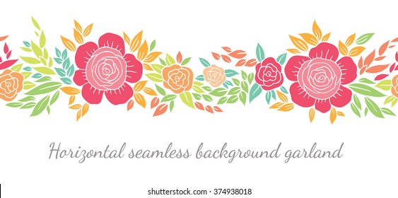 Floral vignettes or borders 