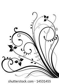 Vinos florales - Vector