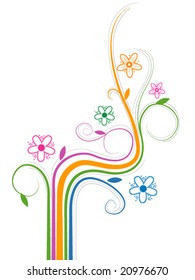 Vinos florales - Vector