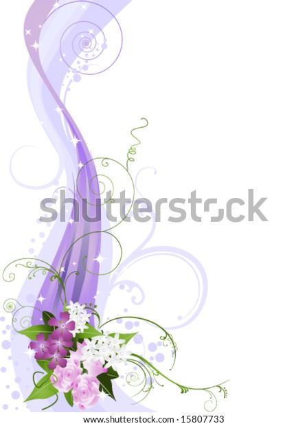 Floral Vines Vector Wedding Design Stock Vector (Royalty Free) 15807733