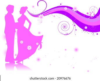 Floral Vines (Wedding) - Vector