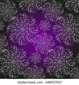 Floral vintage abstract retro pattern