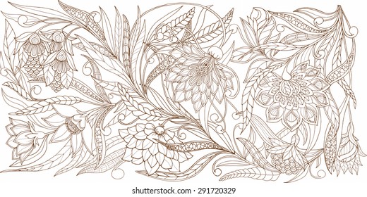 Floral Vintage Background 