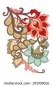 Floral Vintage Background 