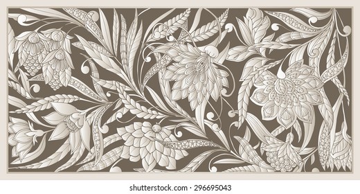 Fondo de cosecha floral 