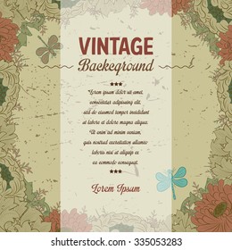 floral vintage background