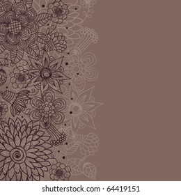 Floral vintage background