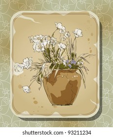 floral vintage background