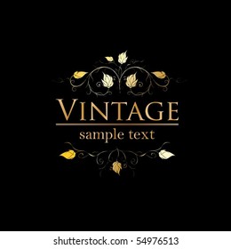 Fondo vintage floral en formato vectorial editable