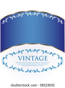 Floral vintage background in editable vector format