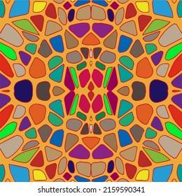Floral vintage background with repeat patterns.Perfect for fashion, textile design, cute themed fabric, on wall paper, wrapping paper, fabrics and home decor.Seamless abstract multicolor pattern.
