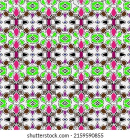 Floral vintage background with repeat patterns.Perfect for fashion, textile design, cute themed fabric, on wall paper, wrapping paper, fabrics and home decor.Seamless abstract multicolor pattern.