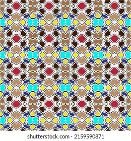 Fondo vintage floral con patrones repetidos.Perfecto para la moda, el diseño textil, la tela con motivos adorables, el papel de pared, el papel envolvente, los tejidos y la decoración del hogar.Patrón multicolor abstracto e incomparable.