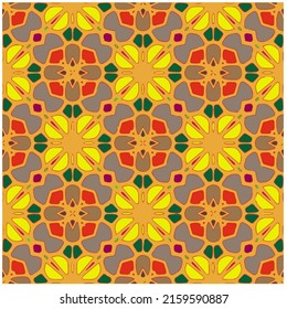 Fondo vintage floral con patrones repetidos.Perfecto para la moda, el diseño textil, la tela con motivos adorables, el papel de pared, el papel envolvente, los tejidos y la decoración del hogar.Patrón multicolor abstracto e incomparable.