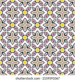 Floral vintage background with repeat patterns.Perfect for fashion, textile design, cute themed fabric, on wall paper, wrapping paper, fabrics and home decor.Seamless abstract multicolor pattern.