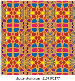 Floral vintage background with repeat patterns.Perfect for fashion, textile design, cute themed fabric, on wall paper, wrapping paper, fabrics and home decor.Seamless abstract multicolor pattern.