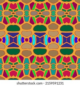 Floral vintage background with repeat patterns.Perfect for fashion, textile design, cute themed fabric, on wall paper, wrapping paper, fabrics and home decor.Seamless abstract multicolor pattern.