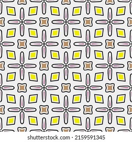 Floral vintage background with repeat patterns.Perfect for fashion, textile design, cute themed fabric, on wall paper, wrapping paper, fabrics and home decor.Seamless abstract multicolor pattern.