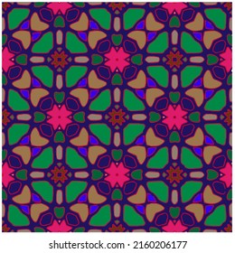 Fondo vintage floral con patrones repetidos.Perfecto para la moda, el diseño textil, la tela con motivos adorables, el papel de pared, el papel envolvente, los tejidos y la decoración del hogar.Patrón multicolor abstracto e incomparable.