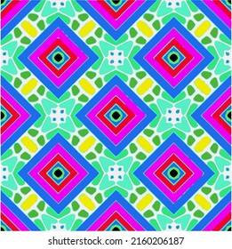 Floral vintage background with repeat patterns.Perfect for fashion, textile design, cute themed fabric, on wall paper, wrapping paper, fabrics and home decor.Seamless abstract multicolor pattern.