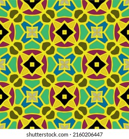 Floral vintage background with repeat patterns.Perfect for fashion, textile design, cute themed fabric, on wall paper, wrapping paper, fabrics and home decor.Seamless abstract multicolor pattern.